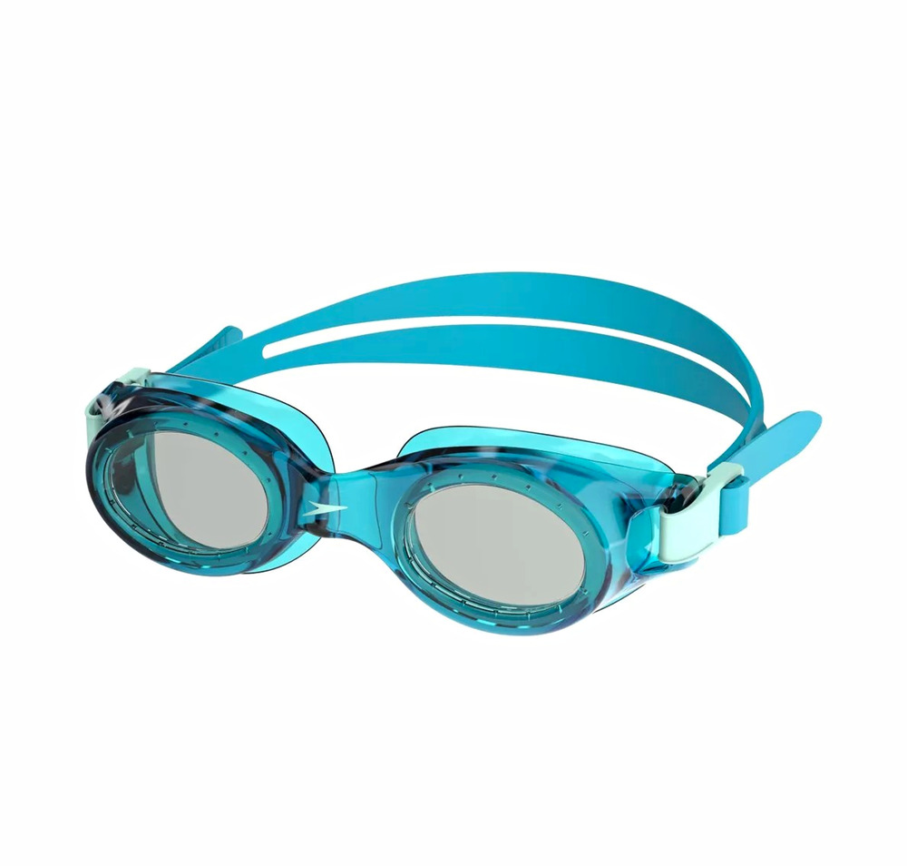 Speedo Boomerang Adult Swim Goggles Laser Aqua Anti-Fog UV NEW 14+